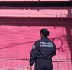 Agentes de Dirección de Inspección llevando a cabo la clausura de un negocio con pintura rosa que era una boutique. Agentes de Dirección de Inspección llevando a cabo la clausura de un negocio con pintura rosa que era una boutique.