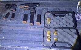 Armas cortas, munición y portaplacas