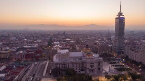 Vista de la Alameda y la calidad del aire en la Ciudad de México.
