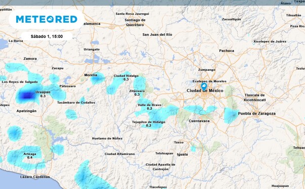 Probabilidad de lluvia en CdMx HOY 1 de noviembre del 2025. Probabilidad de lluvia en CdMx HOY 1 de noviembre del 2025.