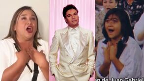 Capturas de pantalla de Alicia González cuando cantó con Juan Gabriel hace 38 años y ahora.