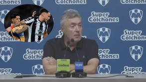 Domenec Torrent en conferencia de prensa tras el Clásico Regio 141 en el Estadio BBVA.