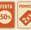 Oferta y promoción representados con un signo de porcentaje