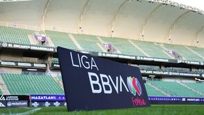 Cancha del Estadio El Encanto, casa del Mazatlán FC, así como del equipo femenil en México.