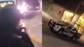 Fotos del momento del ataque contra policías de Huixcolotla.
