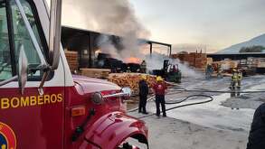Movilización por incendio en Parque Industrial Escobedo