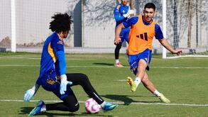 Jesús Angulo en el entrenamiento de Tigres previo a la jornada 17 donde jugarán ante Atlético San Luis.