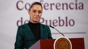 Claudia Sheinbaum Pardo, presidenta de México durante conferencia matutina del martes 4 de noviembre del 2025.