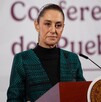 Claudia Sheinbaum Pardo, presidenta de México durante conferencia matutina del martes 4 de noviembre del 2025.
