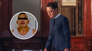 La presidenta Claudia Sheinbaum fue acosada por un hombre durante caminata hacia Palacio Nacional.