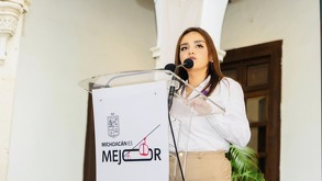 Grecia Quiroz asume el cargo como presidenta municipal de Uruapan