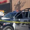 Los policías municipales acordonaron el área en donde fue encontrado muerto el indigente en Saltillo.
