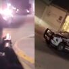 Fotos del momento del ataque contra policías de Huixcolotla.