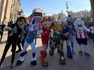 Sayu, Clutch y Maple, mascotas del mundial 2026 caminan por Guadalajara
