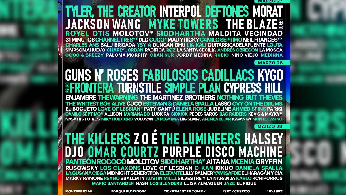 Artistas confirmados del Pa'l Norte 2026