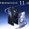 Red Magic 11 pro en color negro y plata.