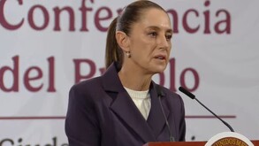 Claudia Sheinbaum en conferencia de prensa matutina hablando sobre el episodio de acoso que sufrió.