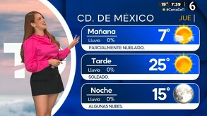 ¿Cuál será la temperatura mínima HOY 6 de noviembre del 2025?