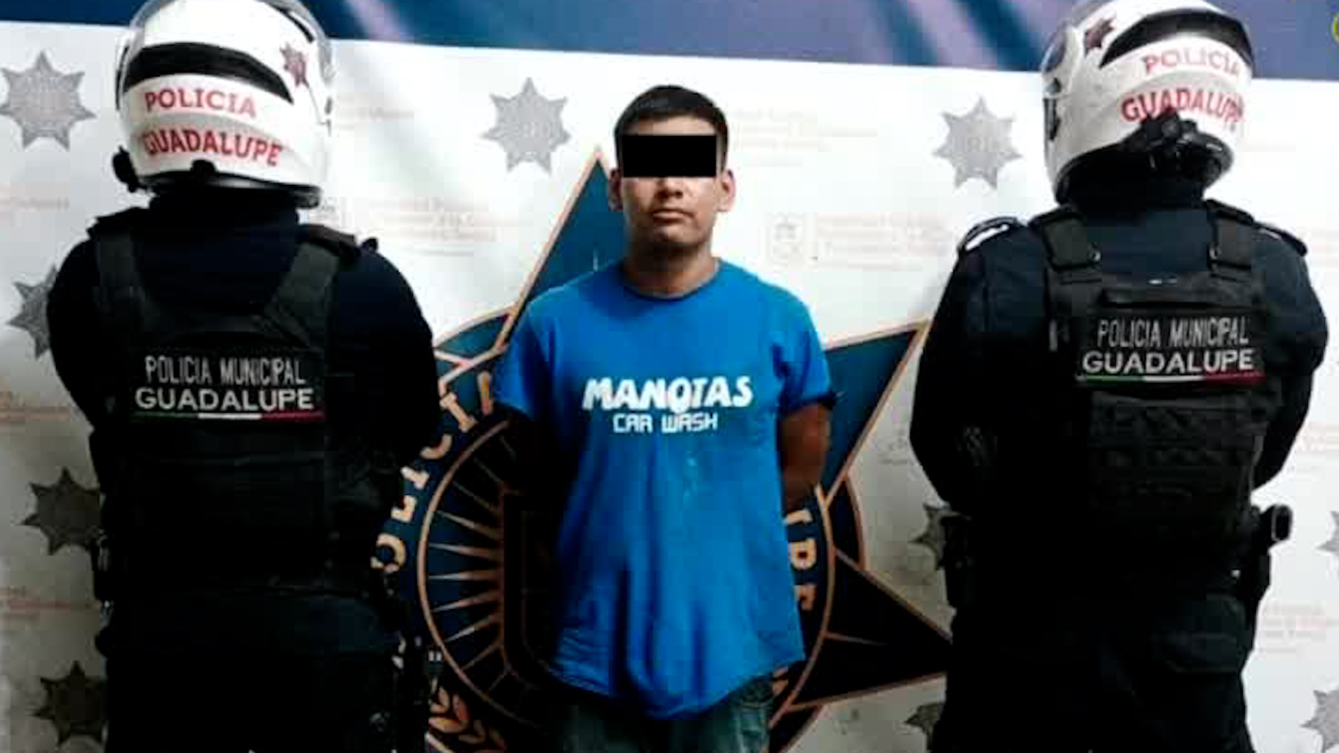 Elementos del grupo motorizado de la policía de Guadalupe lograron la detención del sujeto en la colonia Jardines de La Pastora.