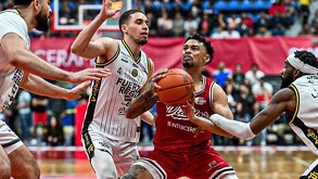 Fuerza Regia visitando a Diablos Rojos en el segundo juego de la Gran Final de la LNBP 2025.