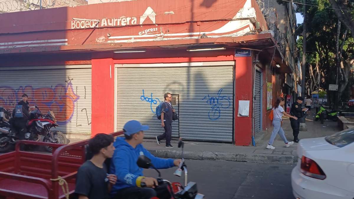 Bodega Aurrera en colonia Centro donde menor mató a un guardia de seguridad