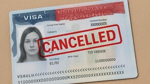 Visa de los Estados Unidos de América cancelada