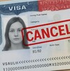 Visa de los Estados Unidos de América cancelada