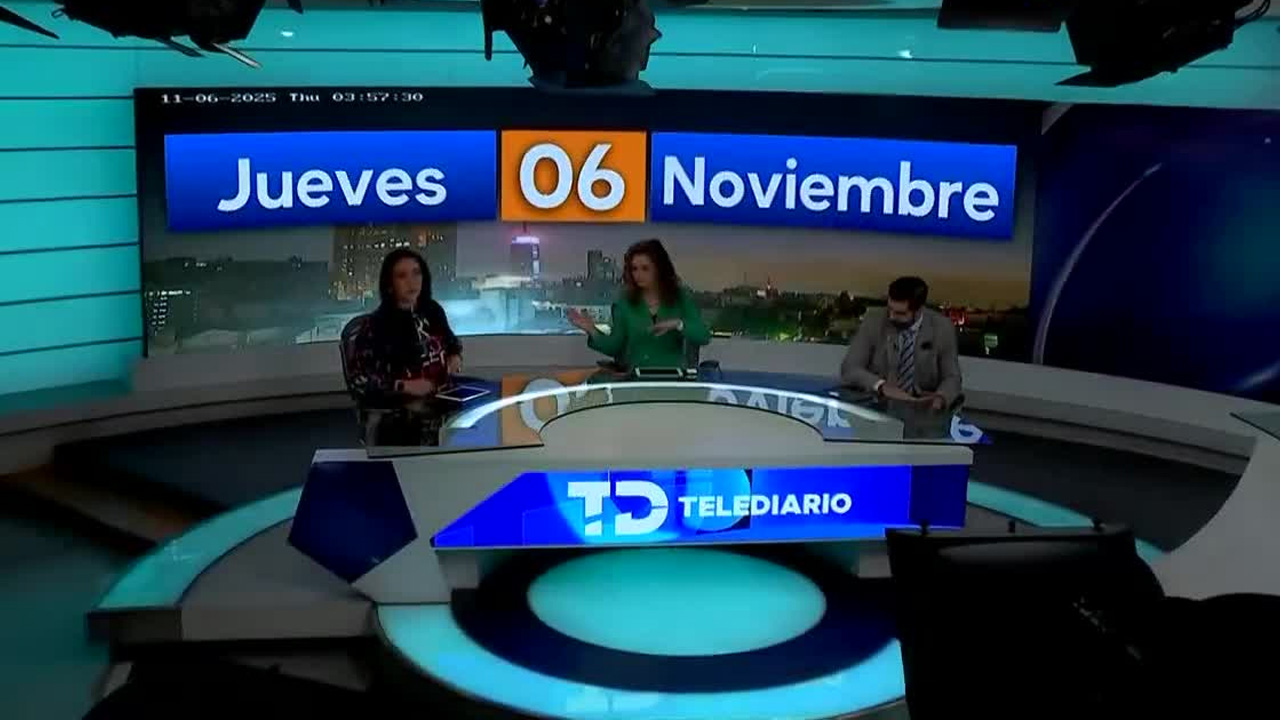 Telediario con Ana Laura Alanís, Liliana Sosa y David Medrano, jueves 06 de noviembre de 2025.