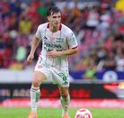 Agustín Palavecino en un partido con el Necaxa