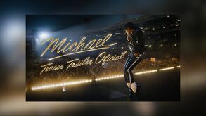 Poster oficial de la película que narrará la vida de Michael Jackson, en imagen Jaafar Jackson caracterizado del 'Rey del Pop'.