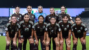 Jugadoras de la Selección Mexicana Femenil Sub-17 que iniciaron la semifinal ante Países Bajos.