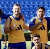 Jugadores de Tigres entrenando previo al partido contra Atlético San Luis para terminar temporada regular en Liga MX.