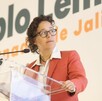 Michelle Fridman durante presentación de gabinete de Pablo Lemus en Jalisco