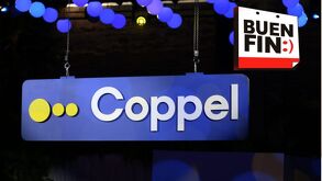 Logotipo de Coppel y el símbolo del calendario del Buen Fin 2025. Imagen informativa.