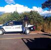 policías en un camino de oaxaca