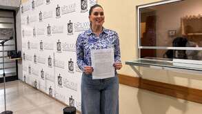 Ana González, diputada del PRI, presentando iniciativa sobre diabetes