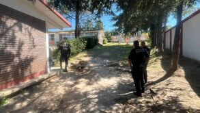 Lugar del hallazgo de un presunto cráneo humano en el estado de Tlaxcala.