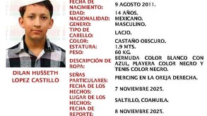 Dilan es de complexión delgada, mide aproximadamente 1.90 metros, pesa 60 kilogramos, tiene cabello lacio color castaño oscuro y porta un piercing en la oreja.