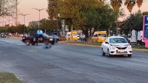 Cuerpo de mujer atropellada en avenida Eloy Cavazos en Juárez.