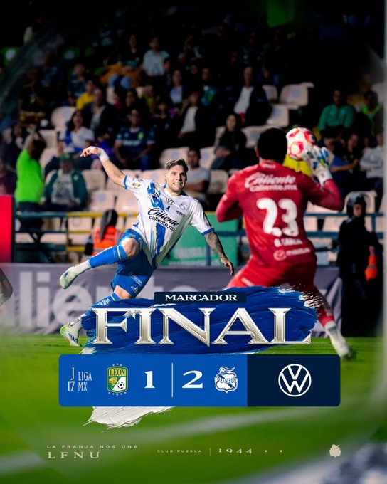 El Club Puebla se despide del apertura 2025 con una victoria ante León