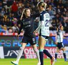 Daniela Calderón durante el partido de vuelta entre Pachuca y Cruz Azul femenil en el estadio Hidalgo.