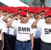 Jóvenes con el equipamiento del SNM