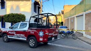 Zona acordonada en el punto en donde se realizó la fiesta en la que un hombre falleció por asfixia, mientras comía barbacoa.