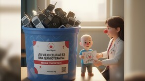 Nariz Roja lanza campaña de reciclaje de celulares en la lucha contra el cáncer en Jalisco.