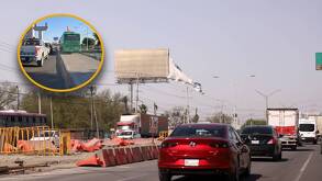 El chofer recorrió por lo menos 50 metros sobre la banqueta