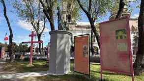 Memorial de Fátima Gutiérrez, víctima de feminicidio, en Lerma