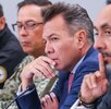 Pablo Lemus durante reunión de seguridad tras asesinato de policías viales en El Salto
