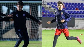 Víctor Barajas entrenando con Mineros de Zacatecas al igual que Mauricio Reyes con el Club Deportivo Irapuato.