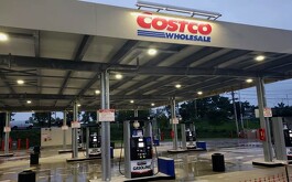 Estación de gasolina de Costco en México previo a ser inaugurada