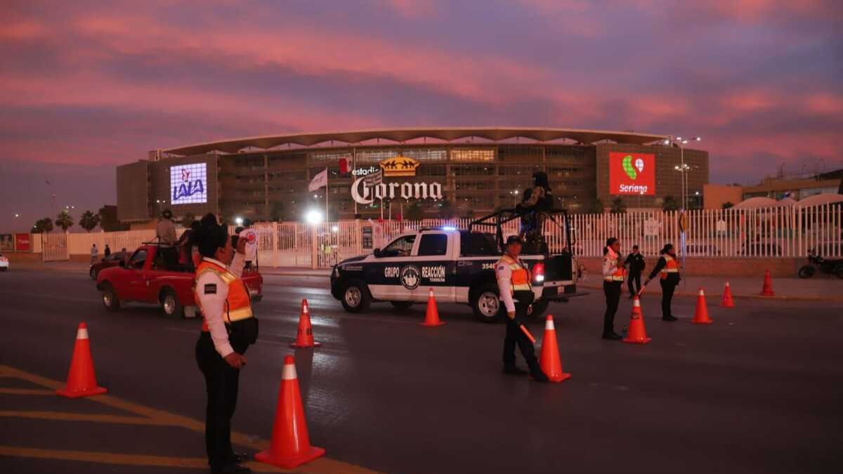 TSM con un operativo de seguridad a las afueras